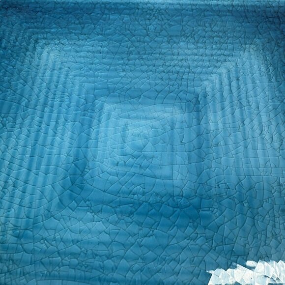 Home Target ZAZEN Reactive Crackled Turquoise Chocolate Out Dinner Plates Set 2 - Picture 8 of 16